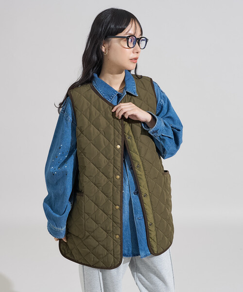 セール】PRIMALOFT ダイヤキルトベスト/プリマロフトベスト