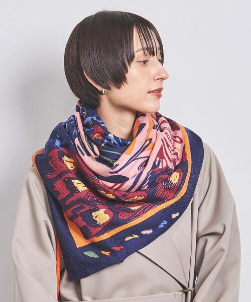 manipuri（マニプリ）の「＜manipuri＞ウール/シルク ストール