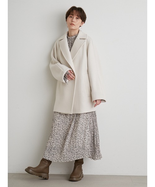 emmi（エミ）の「【emmi atelier】リサイクルウールショートコート