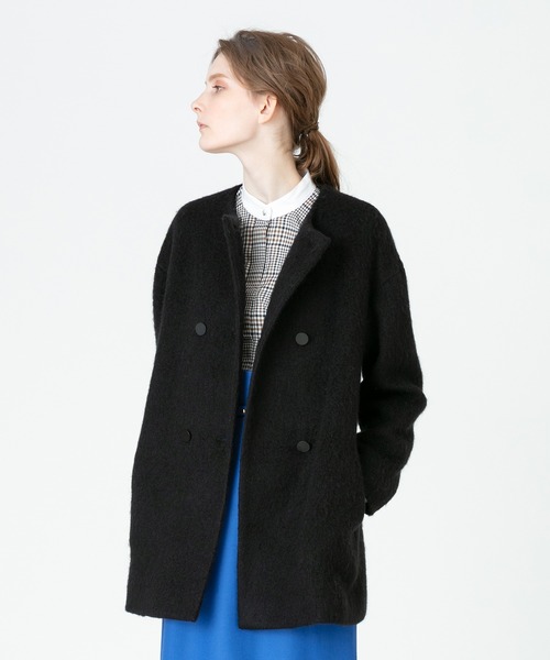 allureville（アルアバイル）の「モヘヤループシャギーノーカラー