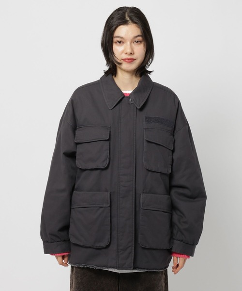 niko and（ニコアンド）の「中綿ミリタリーポケジャケット