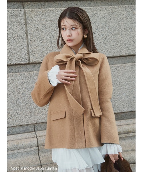 SNIDEL（スナイデル）の「リバーリボンジャケット（テーラード