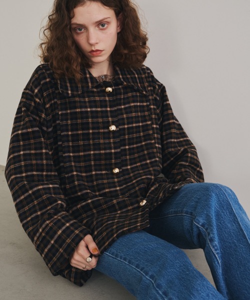 セール】金釦ミドルコート（ステンカラーコート）｜Unitage