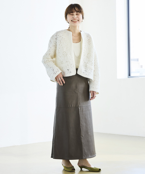 IENA エンブロイダリーレースジャケット 2024aw ホワイト フリーサイズ