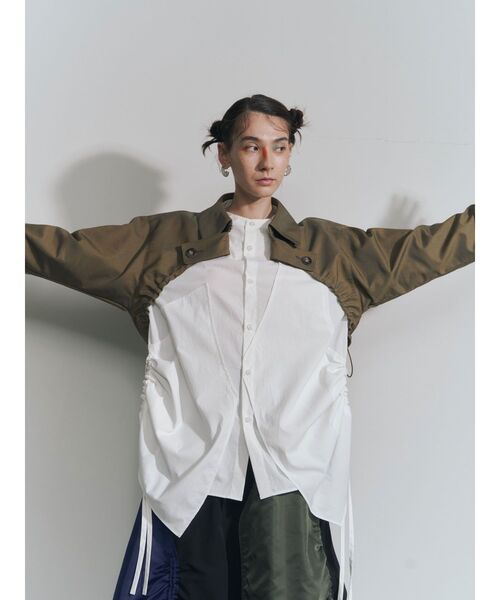 UN3D.（アンスリード）の「トレンチショートブルゾン（ブルゾン）」 - WEAR