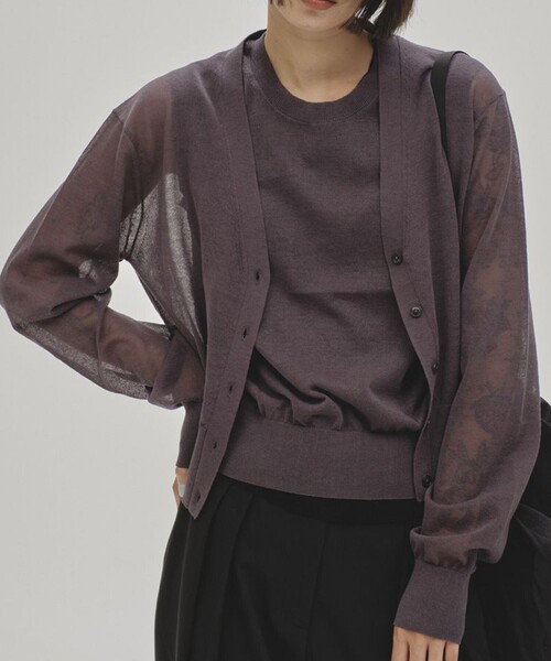 TODAYFUL/トゥデイフル】2set Sheer Knit/シアーニット/カーディガン