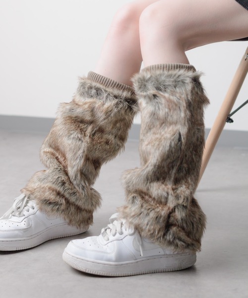 セール】□アクリルファー□/レッグウォーマー（レッグウォーマー