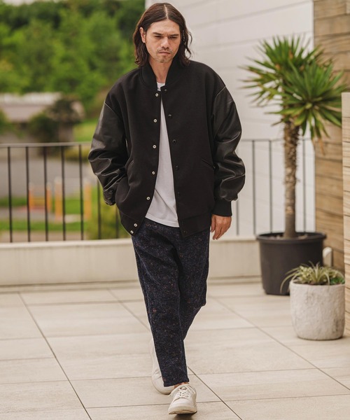 セール】mj9362- カットメルトンビッグスタジャン（スタジャン