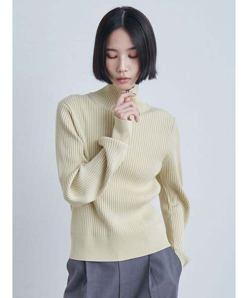 セール】ウェーブスリーブハーフジップニット（ニット/セーター