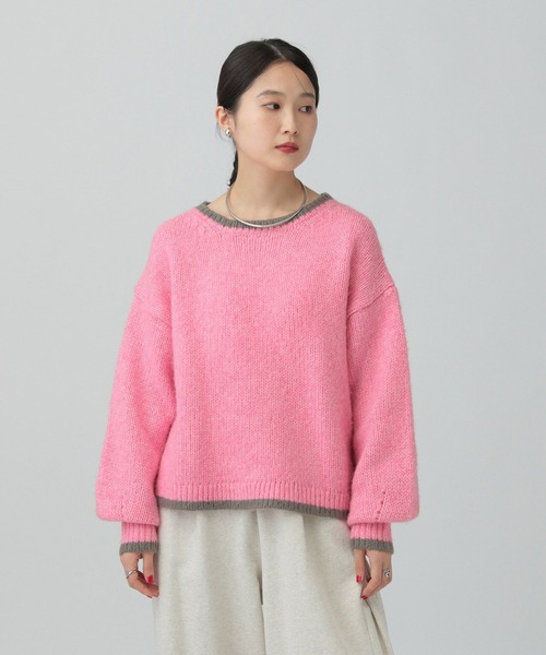 まもなく削除 エムズグレイシー⭐️ピンク ボウタイ付き ニット