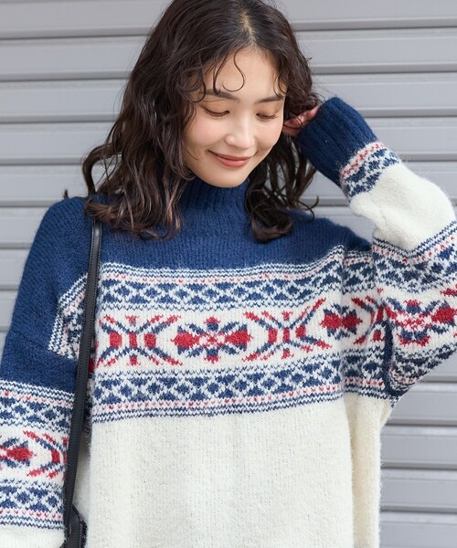 FREAK'S STORE（フリークスストア）の「ノルディック タートルニット