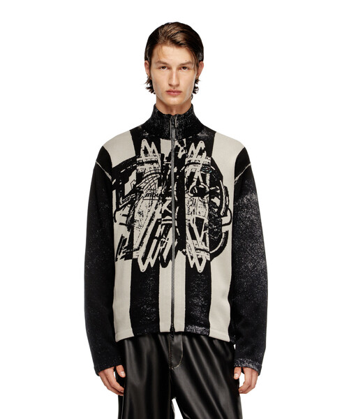 DIESEL（ディーゼル）の「メンズ ジップアップニット K-OLIBA-JKT