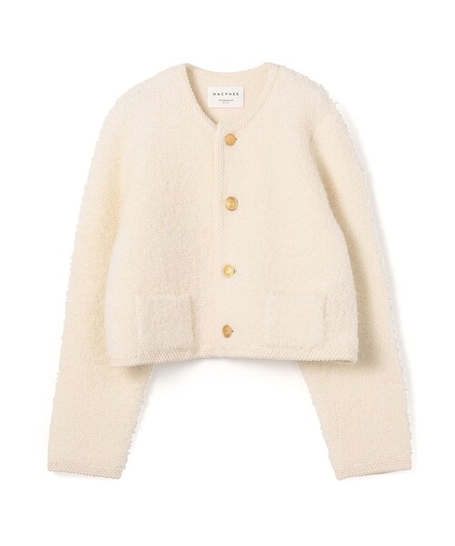 MACPHEE（マカフィー）の「ムートン クルーネックカーディガン