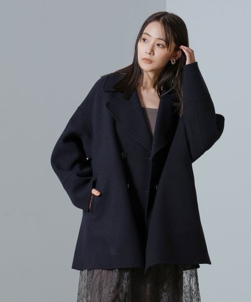 NANO universe（ナノユニバース）の「PURE LAMBS リバーミドルコート