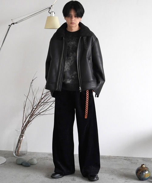 B-6 FAUX MOUTON BLOUSON（ブルゾン）｜WYM LIDNM（ウィム バイ リドム