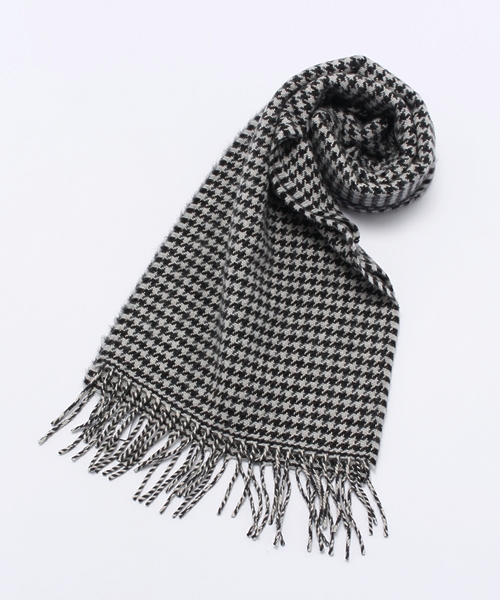 DRAKE'S（ドレイクス）の「Drake's / ハウンドトゥース マフラー