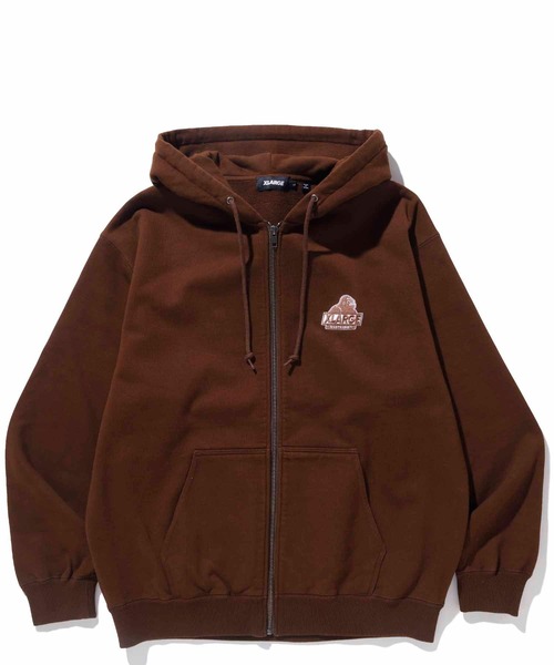 XLARGE（エクストララージ）の「BACKSIDE SLANTED OG ZIP HOODED