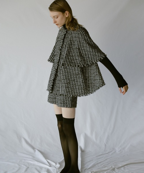 anuans（アニュアンス）の「ツイードケープジャケット（その他アウター