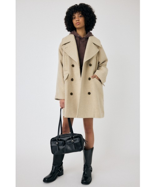 MOUSSY（マウジー）の「DOUBLE BREASTED ミドルコート（ピーコート