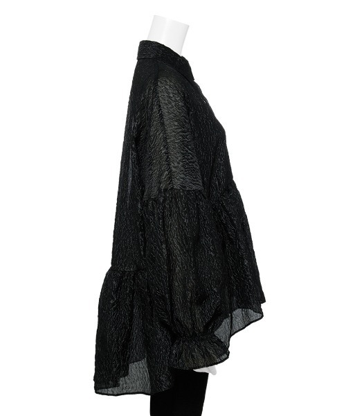 Mila Owen（ミラオーウェン）の「シャツ衿ボリュームブラウス（シャツ