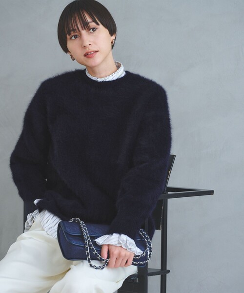 フォックスカシミヤ クルーネック ニット（ニット/セーター）｜UNITED