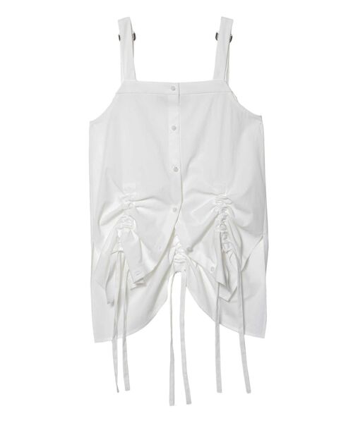 HEM GATHER SH CAMISOLE / ヘムギャザーシャツキャミソール