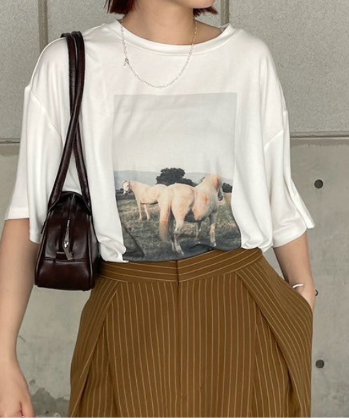 セール】Silvia Conde Olivan×Ameri OVERSIZE TEE（Tシャツ/カットソー