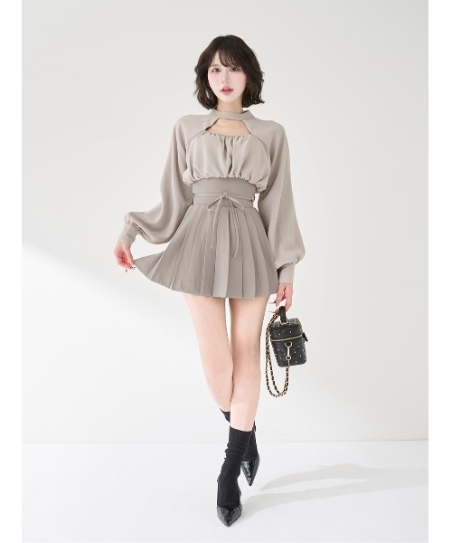 ドッキングコルセットプリーツミニワンピース（ワンピース）｜Darich