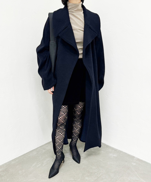 セール】【PAN/パン】W/CA PILE LONG TRENCH（トレンチコート）｜PAN