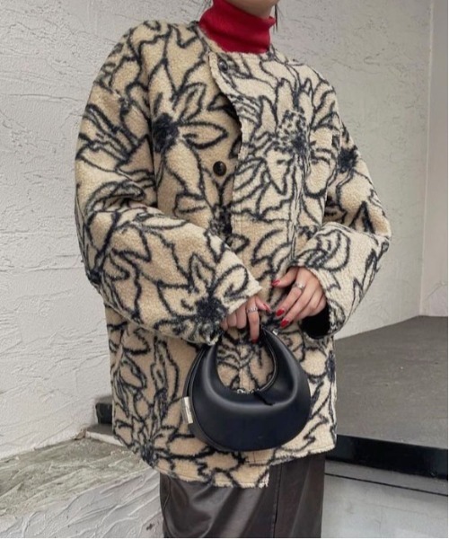 Ameri（アメリ）の「REVERSIBLE TWIN BOA COAT（ムートンコート）」 - WEAR