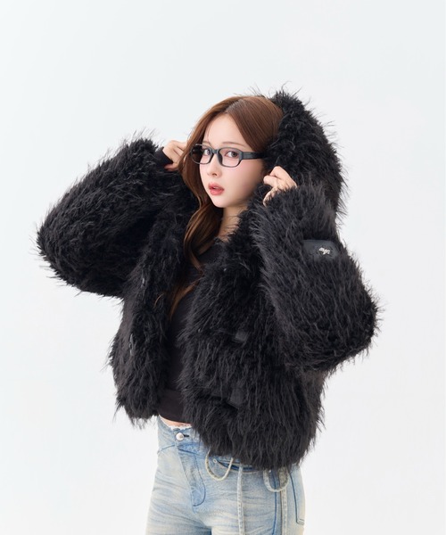 andwang（アンドワン）の「Petit Fur Duffle Coat（ダッフルコート