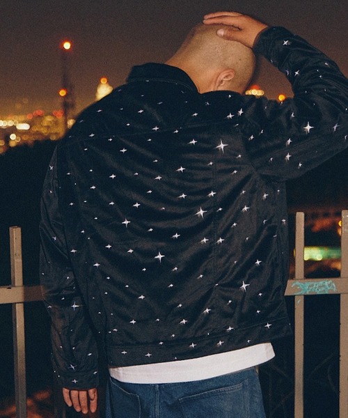 HUF（ハフ）の「GALAXY VELVET TRUCKER JACKET / HUF ジャケット