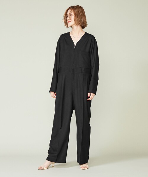 conte（コンテ）の「＜conte＞Vネック オールインワン（つなぎ