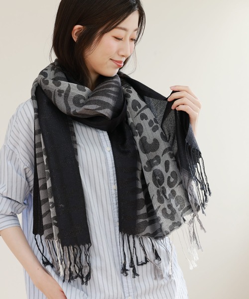 ゼブラ柄＆レオパード柄ストール（ストール/ショール）｜sankyo shokai