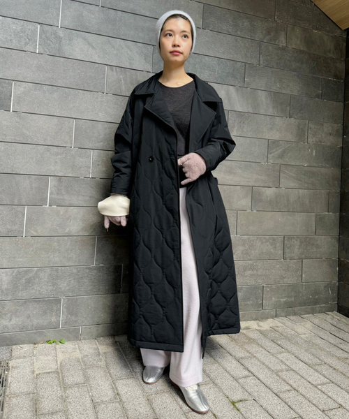 セール】【VACHEMENT / ヴァシュモン】キルティングトレンチコート