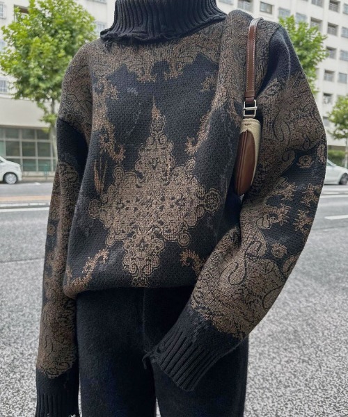 Ameri（アメリ）の「VINTAGE LAG OVER KNIT TOP（ニット/セーター