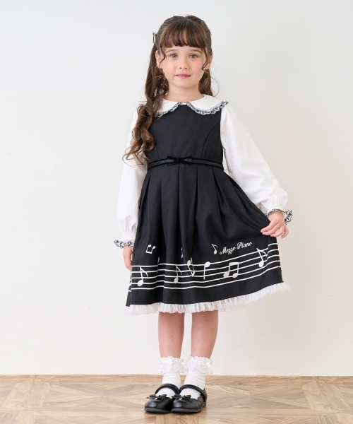セール】音符ジャンパースカート（ジャンパースカート）｜mezzo piano