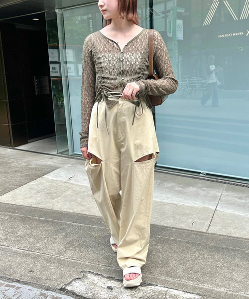 mline]ドロストレーストップス（シャツ/ブラウス）｜mline（エムライン