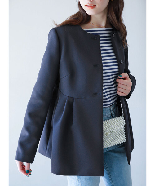 La TOTALITE（ラトータリテ）の「トリプルクロスペプラムジャケット