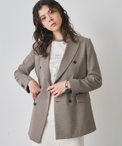 ガンクラブチェックダブルジャケット（テーラードジャケット）｜Whim