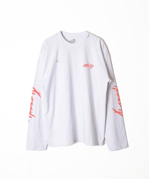 SUPER FINE DRY DAMAGE L/S T-SHIRT (FRIENDS' HOLIDAY) スーパー