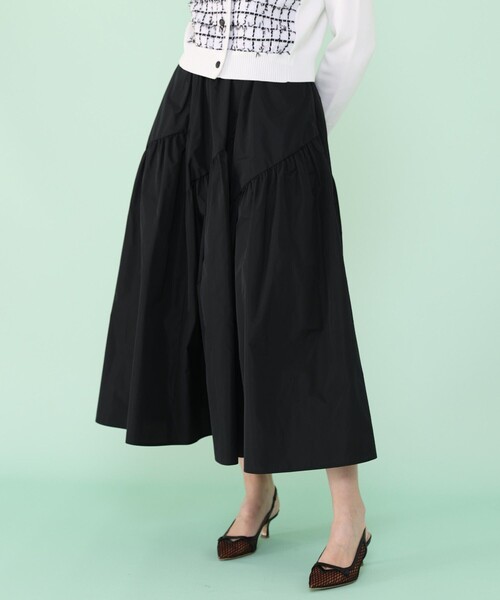 タフタ切替えティアード スカート（スカート）｜ANAYI（アナイ）の