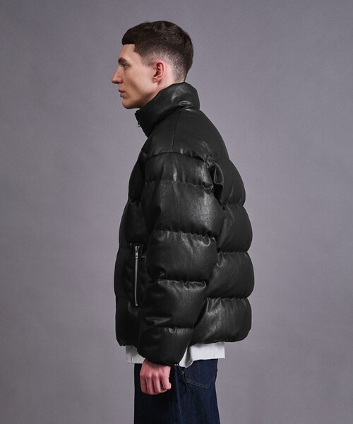 MONKEY TIME（モンキータイム）の「レザーライク ダウン ジャケット