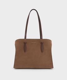 CHARLES & KEITH｜チャールズ & キースのトートバッグ（ブラウン/茶色