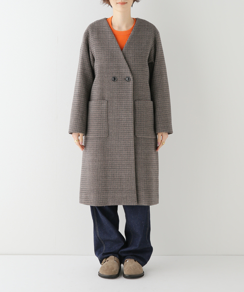 セール】ミニチェックコート（その他アウター）｜FRAMeWORK（フレーム