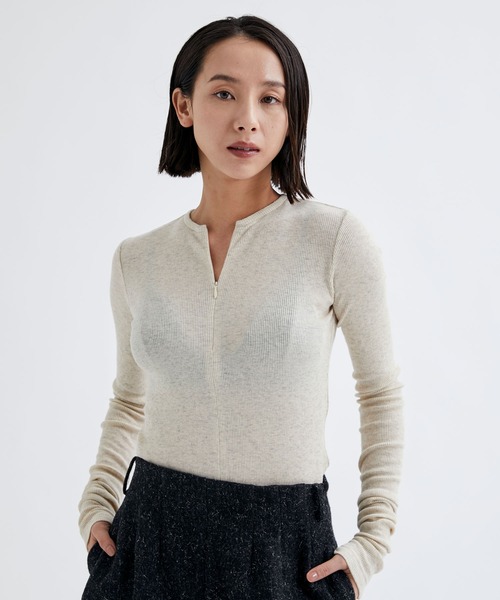 INSCRIRE（アンスクリア）の「【INSCRIRE/アンスクリア】Open L/S Tee