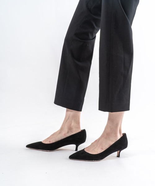 セール】【FABIO RUSCONI】ポインテッドトゥ レザー パンプス