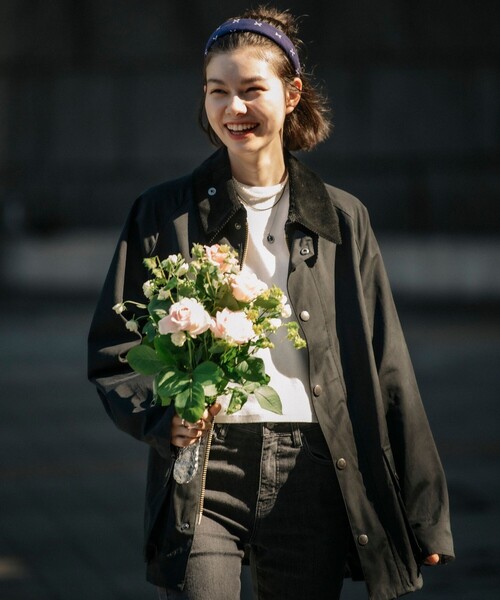 Barbour × FREAK'S STORE/バブアー 別注 BEDALE OS SLEAVE/別注