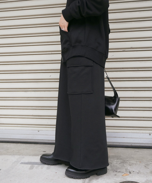 ウォームスウェットカーゴスカート（スカート）｜EVERYDAY I LIKE