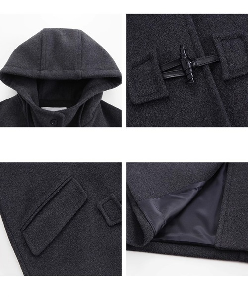 フード付き ウールダッフルミドルコート FD25W023【Fano Studios